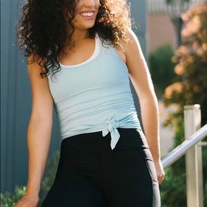 Zyia sky knot just a cute tank